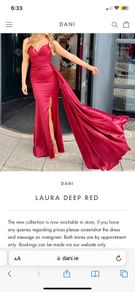 debs dress red. xxxs