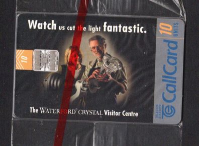 1999 Ireland 10 unit Waterford Crystal visitor centre (Schlumberger SC7) Call Card Mint in packaging