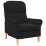 Armchair Black Velvet Image 2