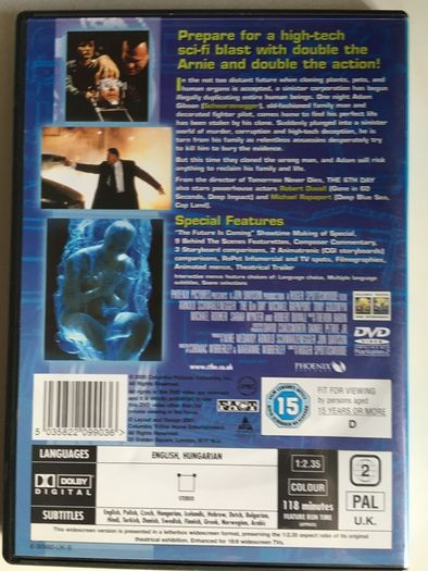 The 6th Day [2000] Arnold Schwarzenegger, Tony Goldwyn, Michael Rapaport, Michael Rooker, Sarah Wynter & Robert Duvall [Movie DVD]