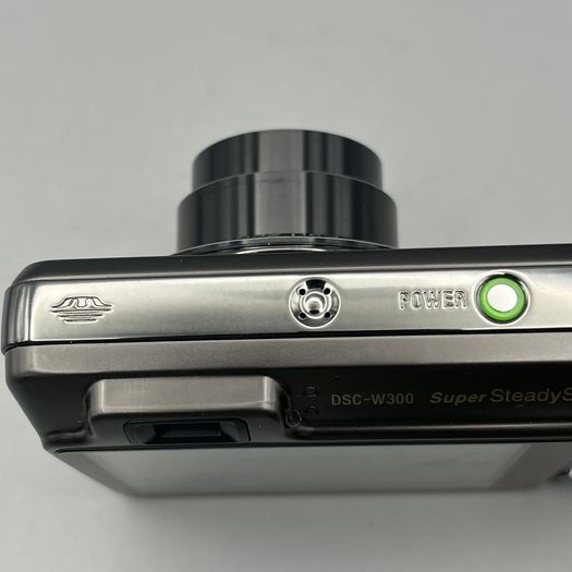 Sony DSC-W300 13.6MP Digital Camera Titanium - Full Kit