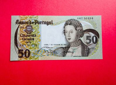 Portugal.  50. Escudos  1980    Pick 174  ( uncirculated )