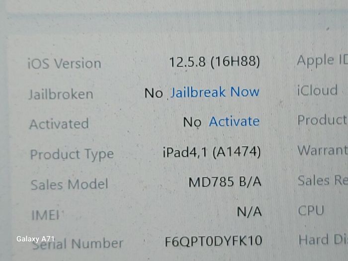 Apple Ipad Air 1st, 16GB, Space Grey, 89% Battery Life, Activation Lock, in excellent cosmetic condition