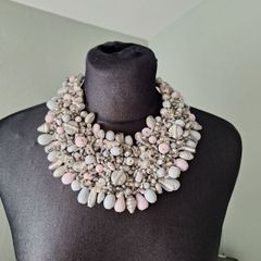 Statement Beaded Bib / Necklace