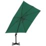Cantilever Umbrella with Aluminium Pole Green 300x300 cm Image 4
