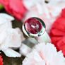 Chunky Retro Tourmaline/Rubellite Ring - 18ct White Gold Image 5