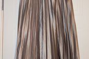 stunning Metallic pleated midi skirt from Zara