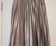 stunning Metallic pleated midi skirt from Zara