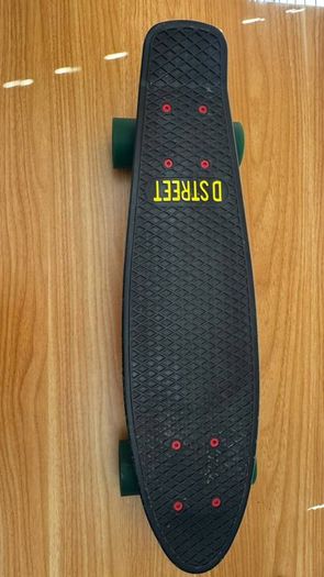 D-Street plastic cruiser skateboard - black