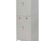 main image for ad Office Cabinet with 4 Doors Steel 90x40x180cm Grey