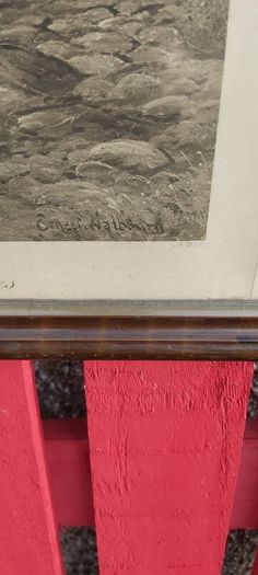 Pair of Western prints with buffalo framed pictures