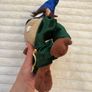 Vintage Taz in the Green robe Blue Hat Approx. 27 cm. Used Please see photos Image 5