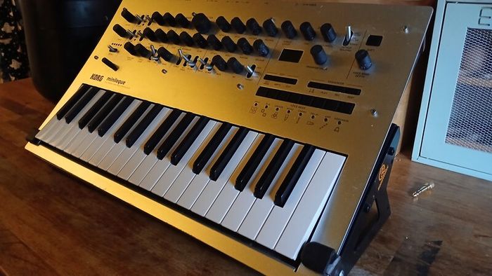 Korg Minilogue Synthesizer Bargain with Roadworx Stand