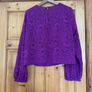 Marella purple lace lined plus size body bustier top Image 7
