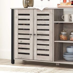 _Storage Cabinet, Sideboard, with 2 Door Cupboard, Adjustable Shelves