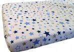 Fitted cot sheet 100% cotton 120x60cm