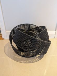 Black Woven String Ceiling Lampshade