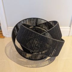 Black Woven String Ceiling Lampshade