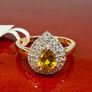 Gold Luxuriant 9K Yellow Gold AAA Loop Clean Chantaburi Yellow Sapphire & Lab Grown Diamond Image 10