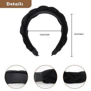 Brand New Women s Velvet Twist Braided Headband Vintage Wide Hair Band Fashion Hair Accessory for Women and Girl.
