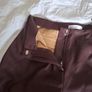 Wine Faux Leather Pants Image 4