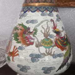 Large Chinese cloisonne vase.