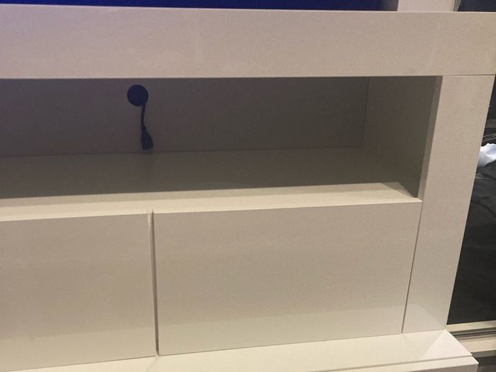 Medium TV / Storage Unit (Gloss White)