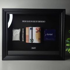 Gift 3D money frame art decor