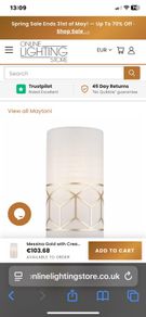 Maytoni gold wall lightsx 2 . Brand new in box