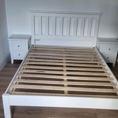 Lily Double bed frame and matching bedside locker