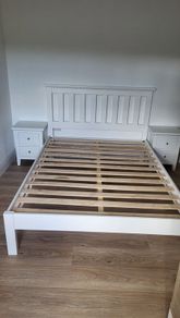 Lily Double bed frame and matching bedside locker