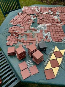 Terracotta Mosaic Tiles - Various Sizes