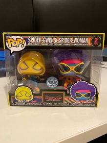 Black Light Funko Pop Duo Spider Gwen and Spider-Girl
