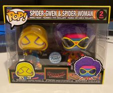 Black Light Funko Pop Duo Spider Gwen and Spider-Girl