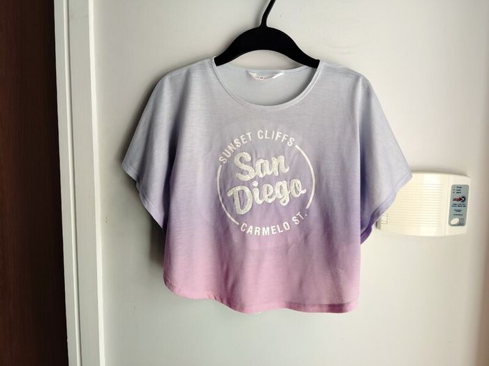 H&M girl sequin top 8-10 years