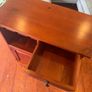 Mahogany Drinks Cabinet with Wine Rack & Glass Holder Image 3