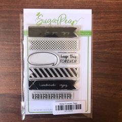 SugarPea Designs, keep forever tags - photopolymer stamps