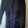 Navy Waterfall Style Coat & Tie Belt Image 2