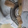 Zara fairisle fur cuffed jumper Image 2