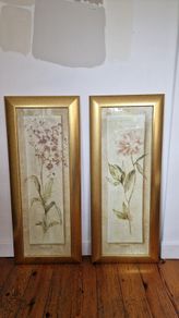 2 Framed prints- Peony & Orchid
