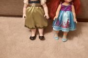 Disney Frozen Anna and Disney Ariel Dolls