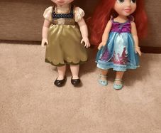 Disney Frozen Anna and Disney Ariel Dolls