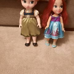 Disney Frozen Anna and Disney Ariel Dolls