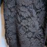 NEW  Black Wool Coat with Lace overlay Image 7