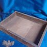 Rustic Vintage Wooden Box Carpenter Tool Tray Brass Handle Image 10