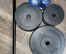 weights and barbell