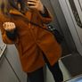 Rust Orange Teddy Coat Image 3