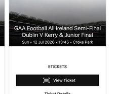 Dublin v Kerry Tickets