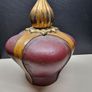 Vintage Italian Leather Decanter Crown Design (18 cm) Image 3