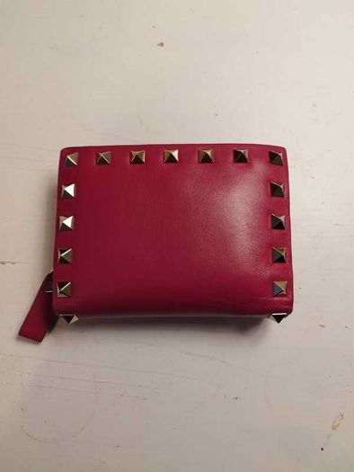 Valentino Garavani Rock Stud Calfskin Wallet for Ladies